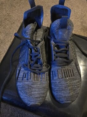 PUMA IGNITE Men's Gray Knit Athletic Sneakers